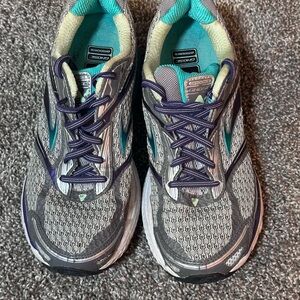 Brooks Women's Ghost G7 Running Shoes - Gray with Teal Accents Size 8.5